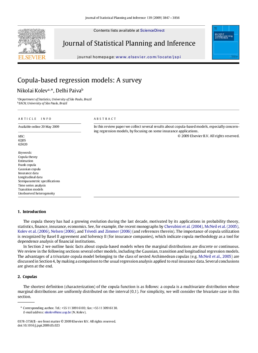 Copula-based regression models: A survey