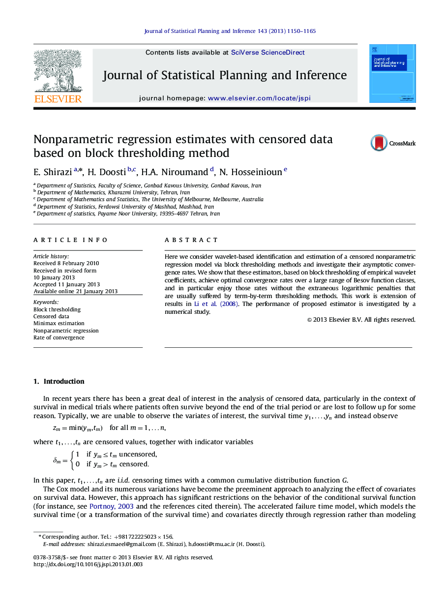 Nonparametric regression estimates with censored data based on block thresholding method