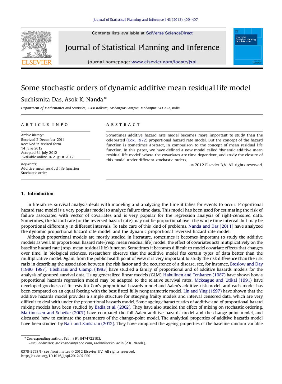 Some stochastic orders of dynamic additive mean residual life model