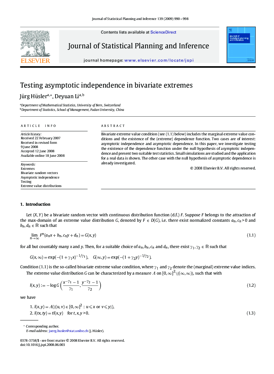 Testing asymptotic independence in bivariate extremes