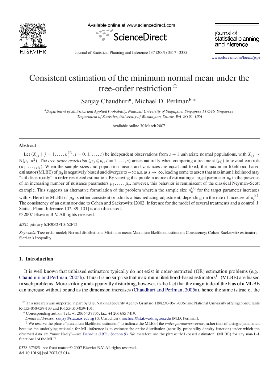 Consistent estimation of the minimum normal mean under the tree-order restriction