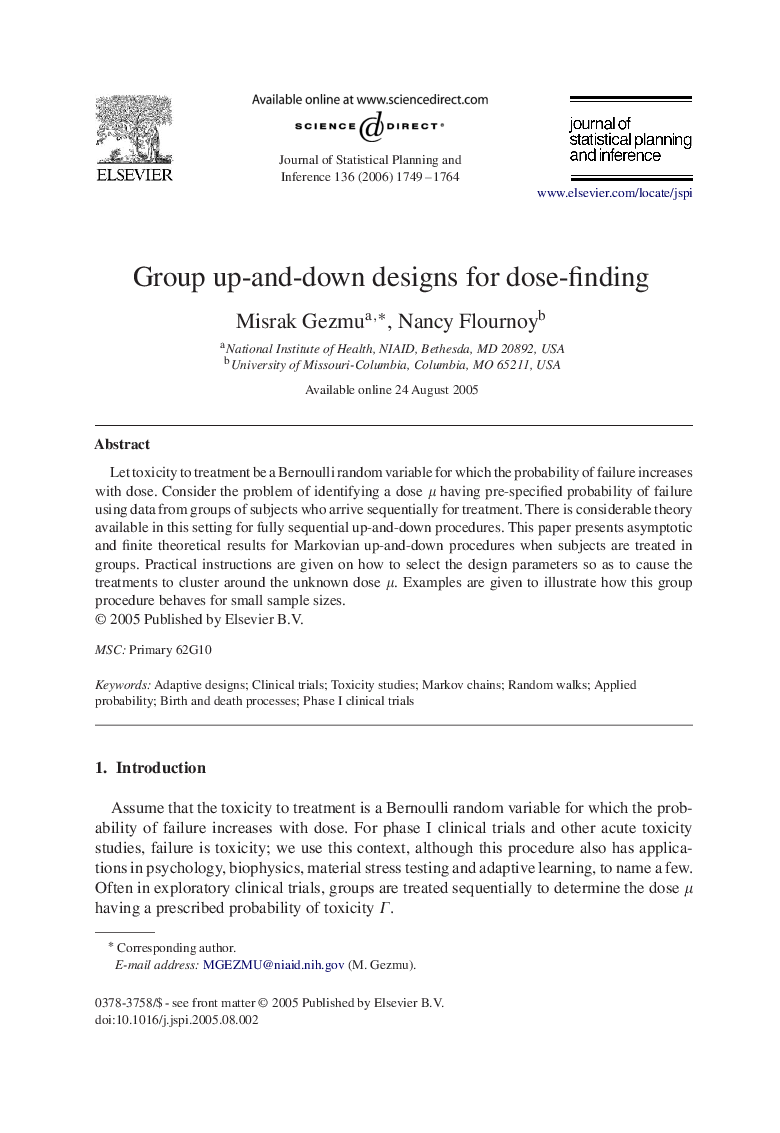 Group up-and-down designs for dose-finding