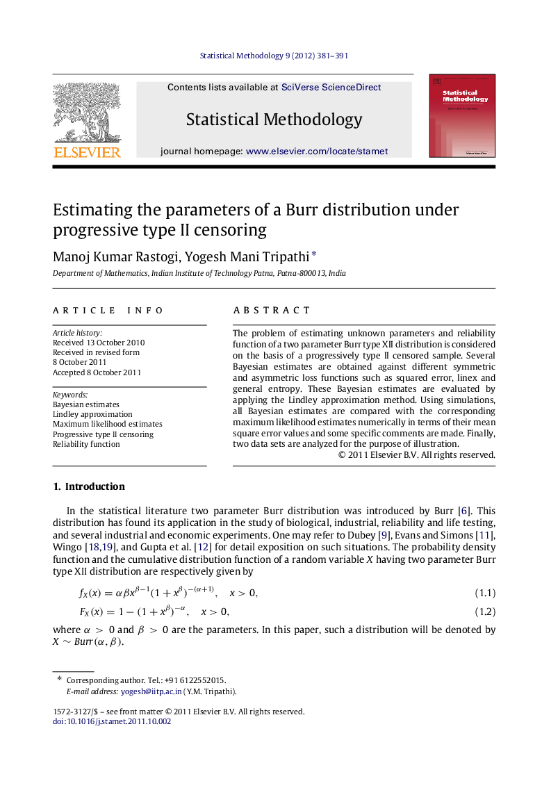 Estimating the parameters of a Burr distribution under progressive type II censoring