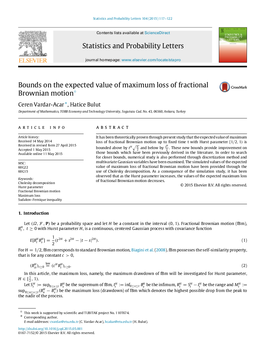 Bounds on the expected value of maximum loss of fractional Brownian motion 