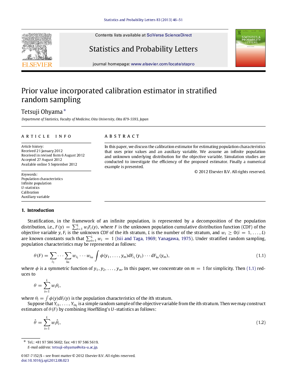 Prior value incorporated calibration estimator in stratified random sampling