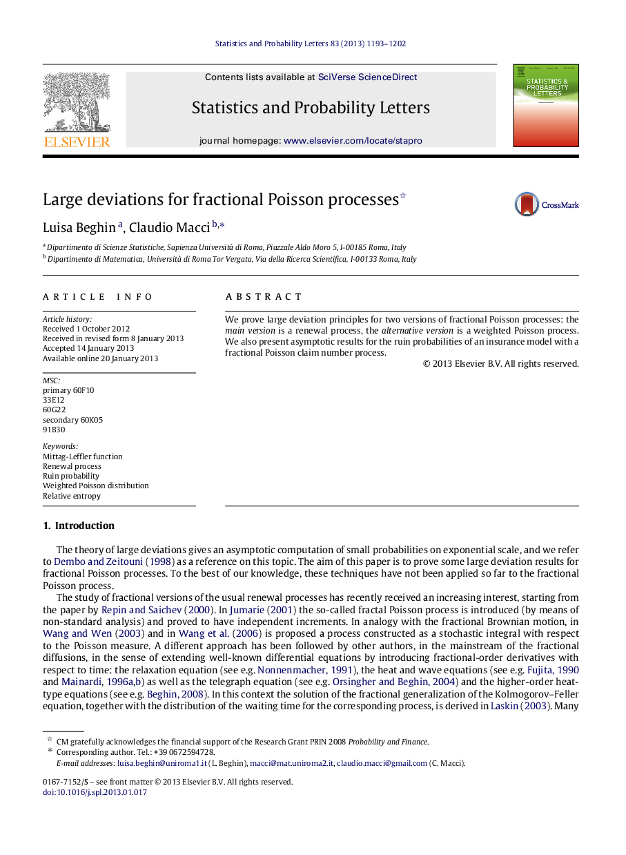 Large deviations for fractional Poisson processes 