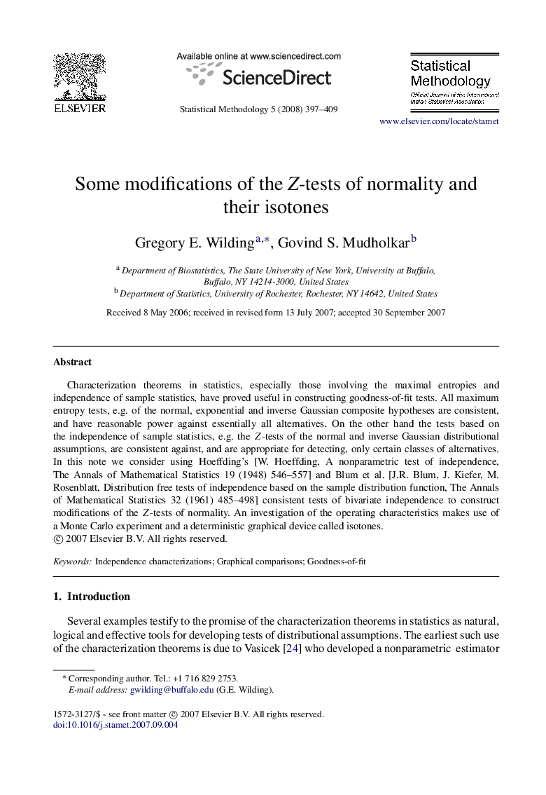 Some modifications of the Z -tests of normality and their isotones