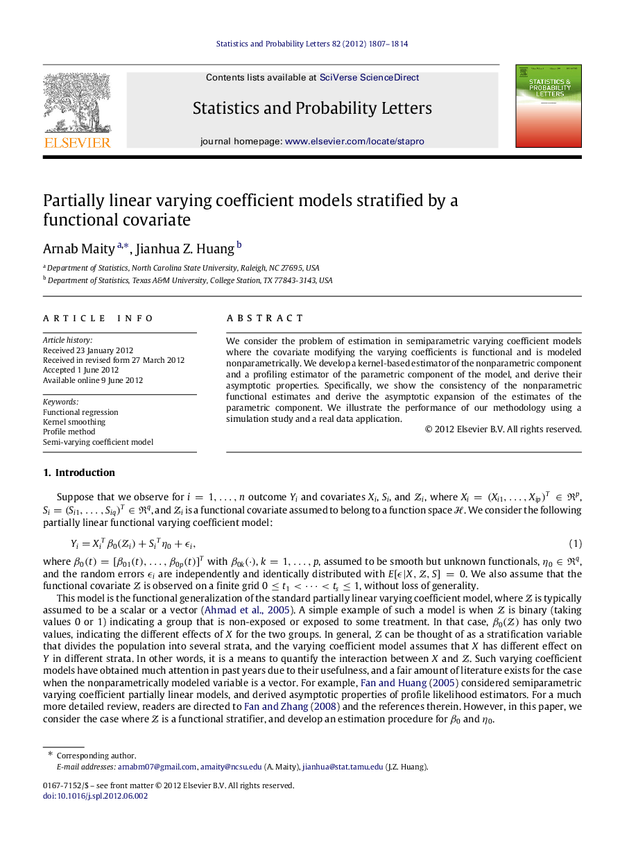 Partially linear varying coefficient models stratified by a functional covariate