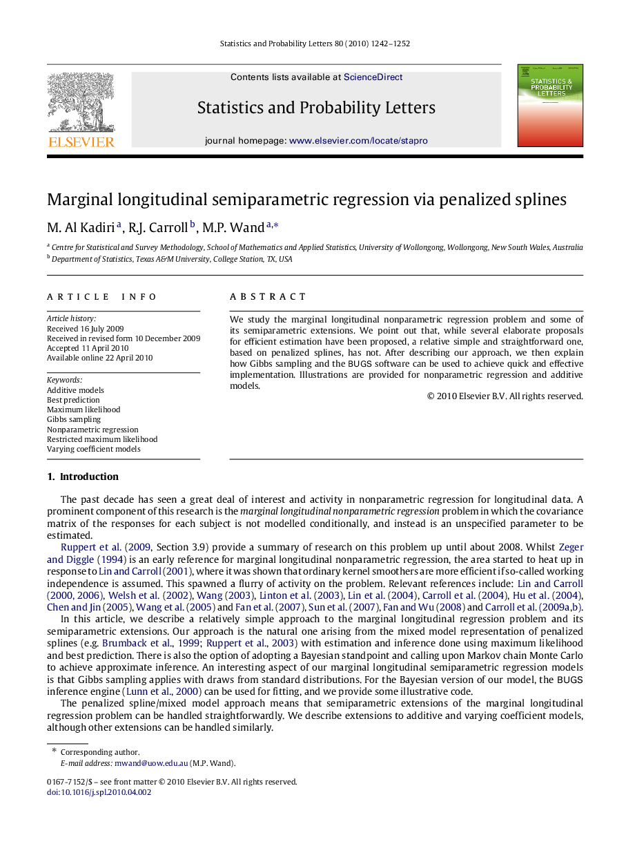 Marginal longitudinal semiparametric regression via penalized splines