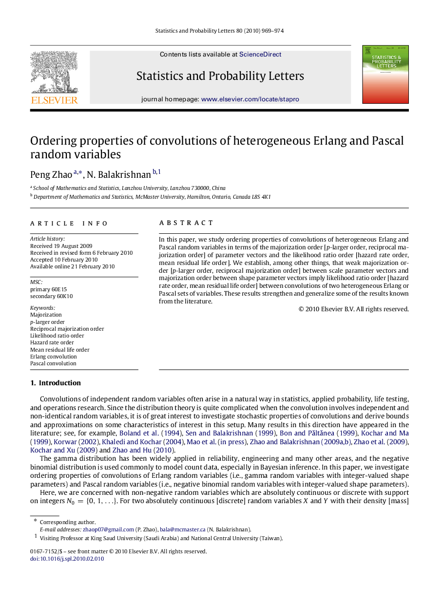 Ordering properties of convolutions of heterogeneous Erlang and Pascal random variables