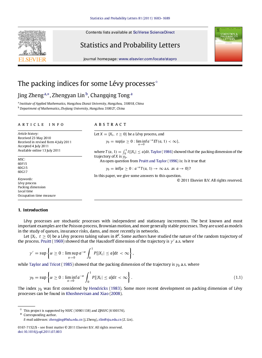 The packing indices for some Lévy processes 