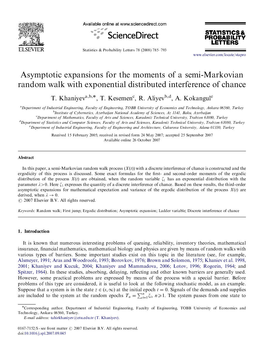 Asymptotic expansions for the moments of a semi-Markovian random walk with exponential distributed interference of chance