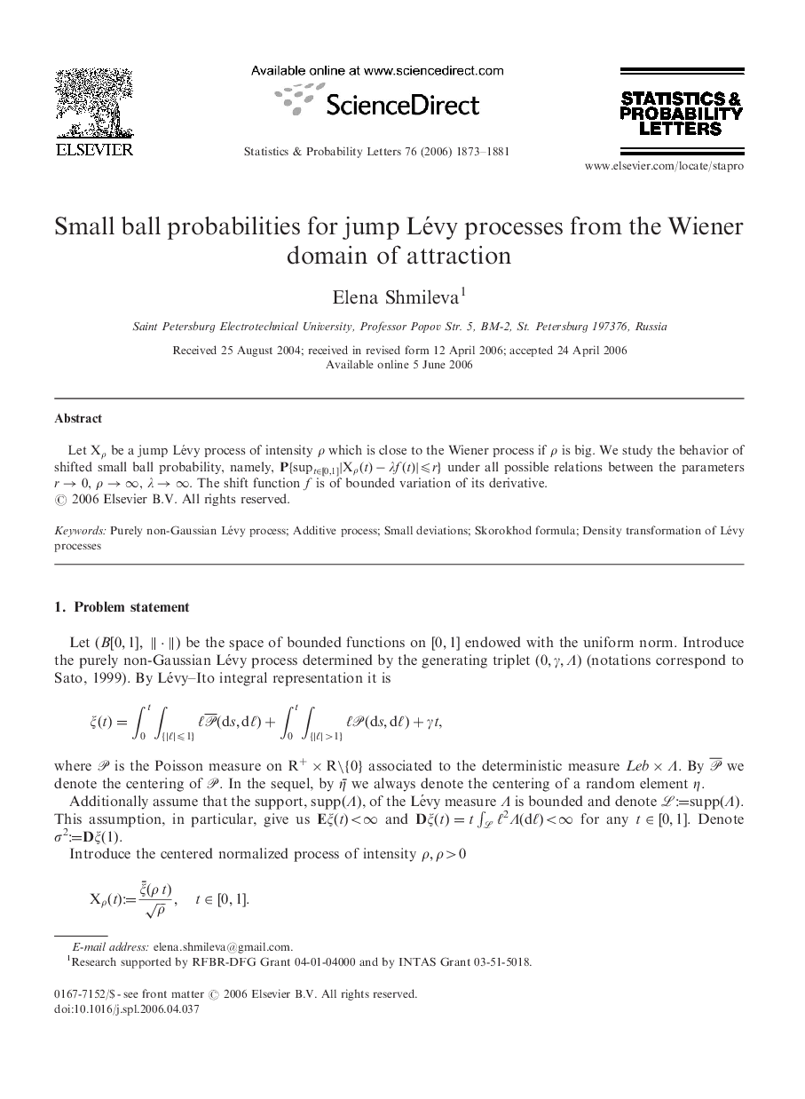 Small ball probabilities for jump Lévy processes from the Wiener domain of attraction