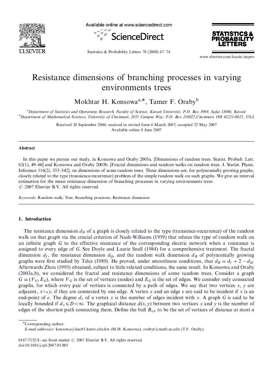 Resistance dimensions of branching processes in varying environments trees