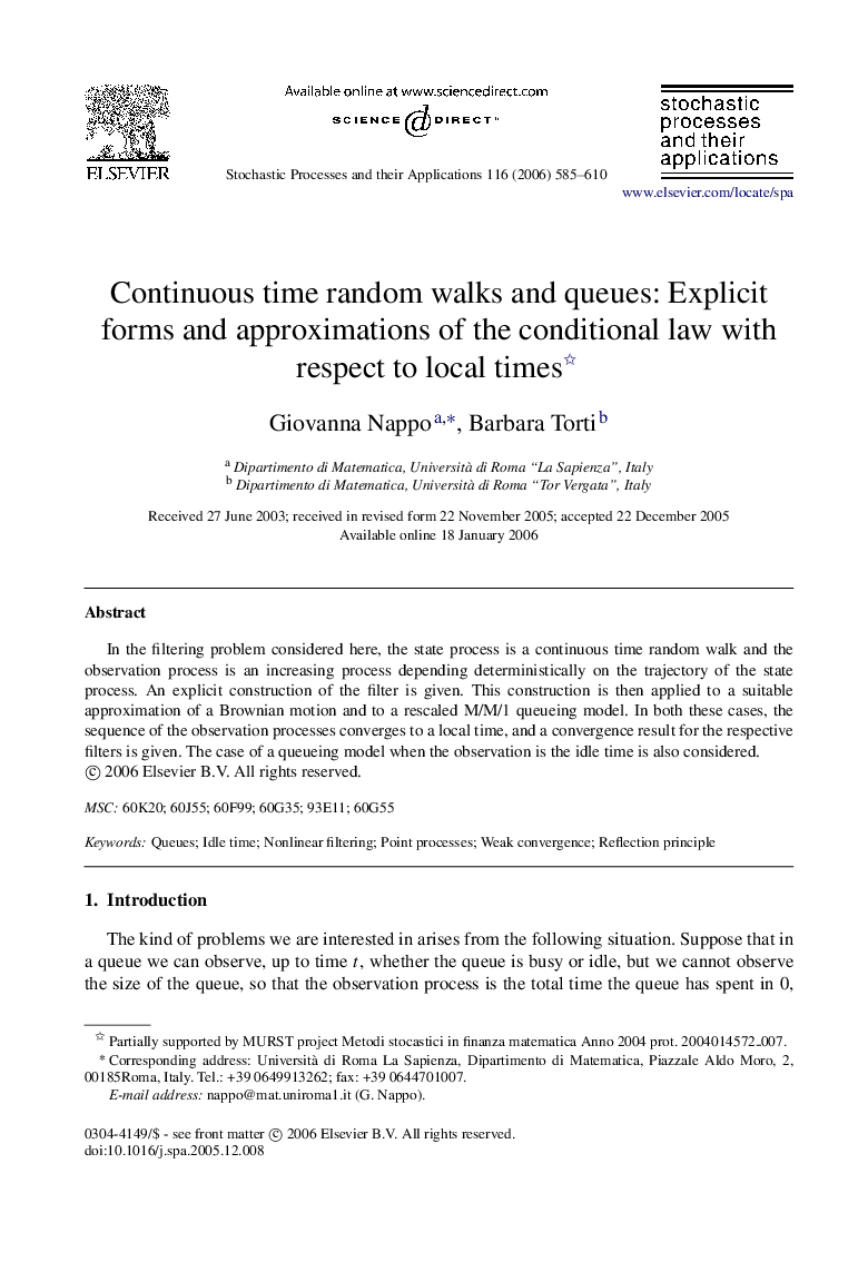 Continuous time random walks and queues: Explicit forms and approximations of the conditional law with respect to local times 