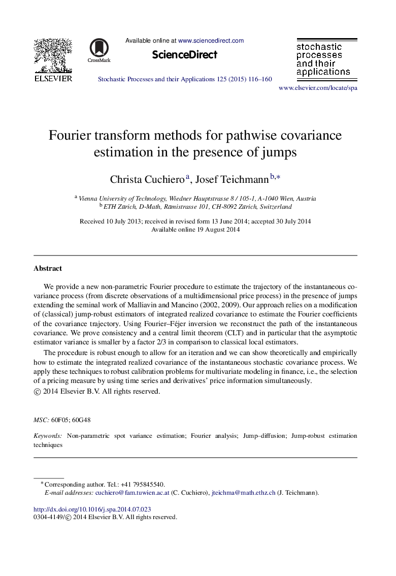 Fourier transform methods for pathwise covariance estimation in the presence of jumps