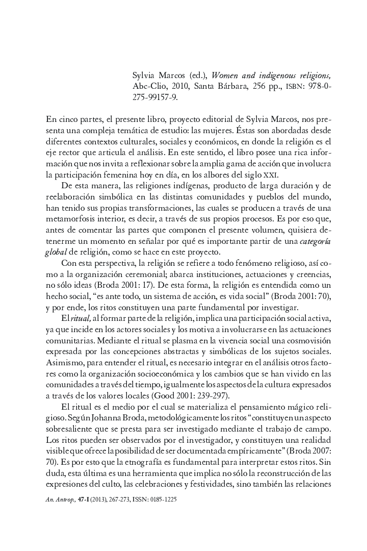 Reseña de libros