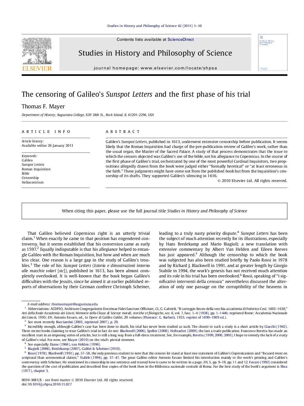 The censoring of Galileo's Sunspot Letters and the first phase of his trial