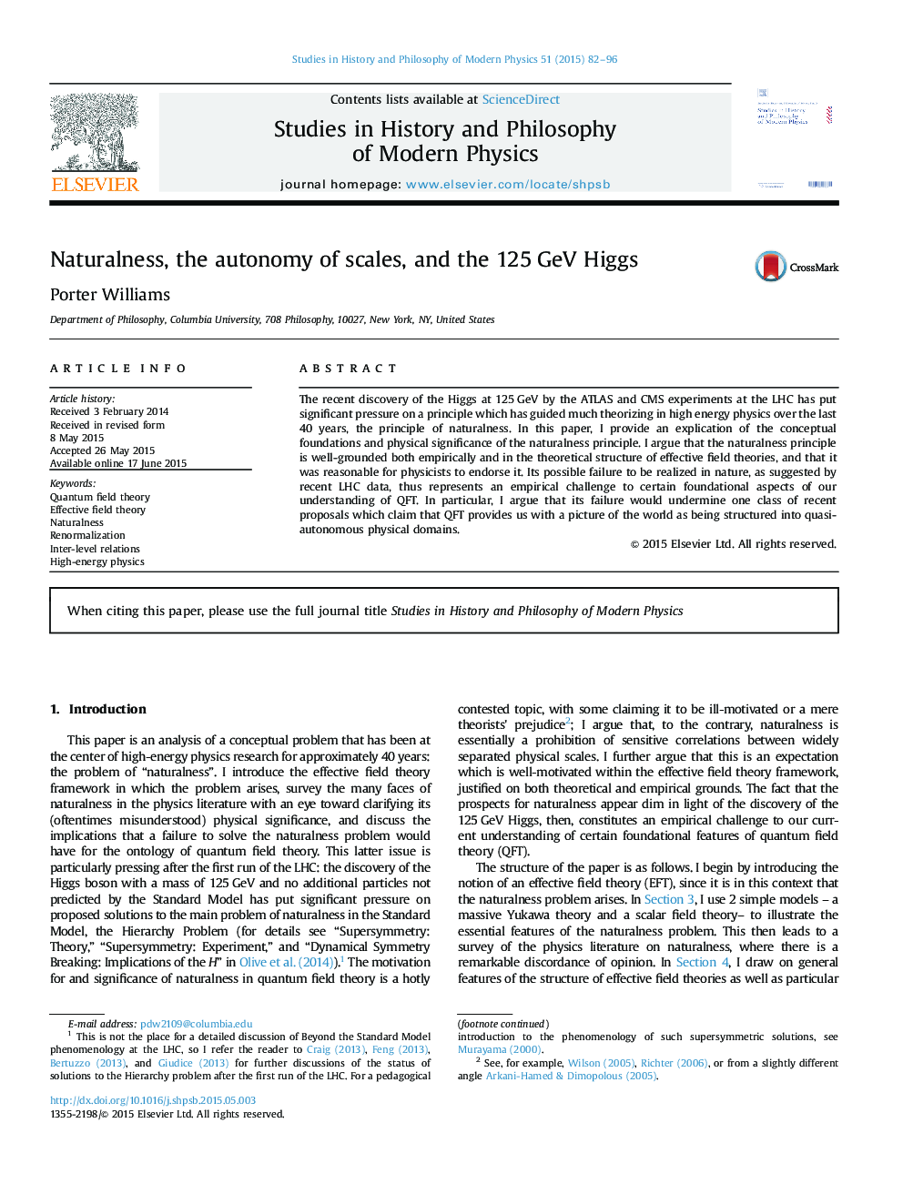 Naturalness, the autonomy of scales, and the 125 GeV Higgs