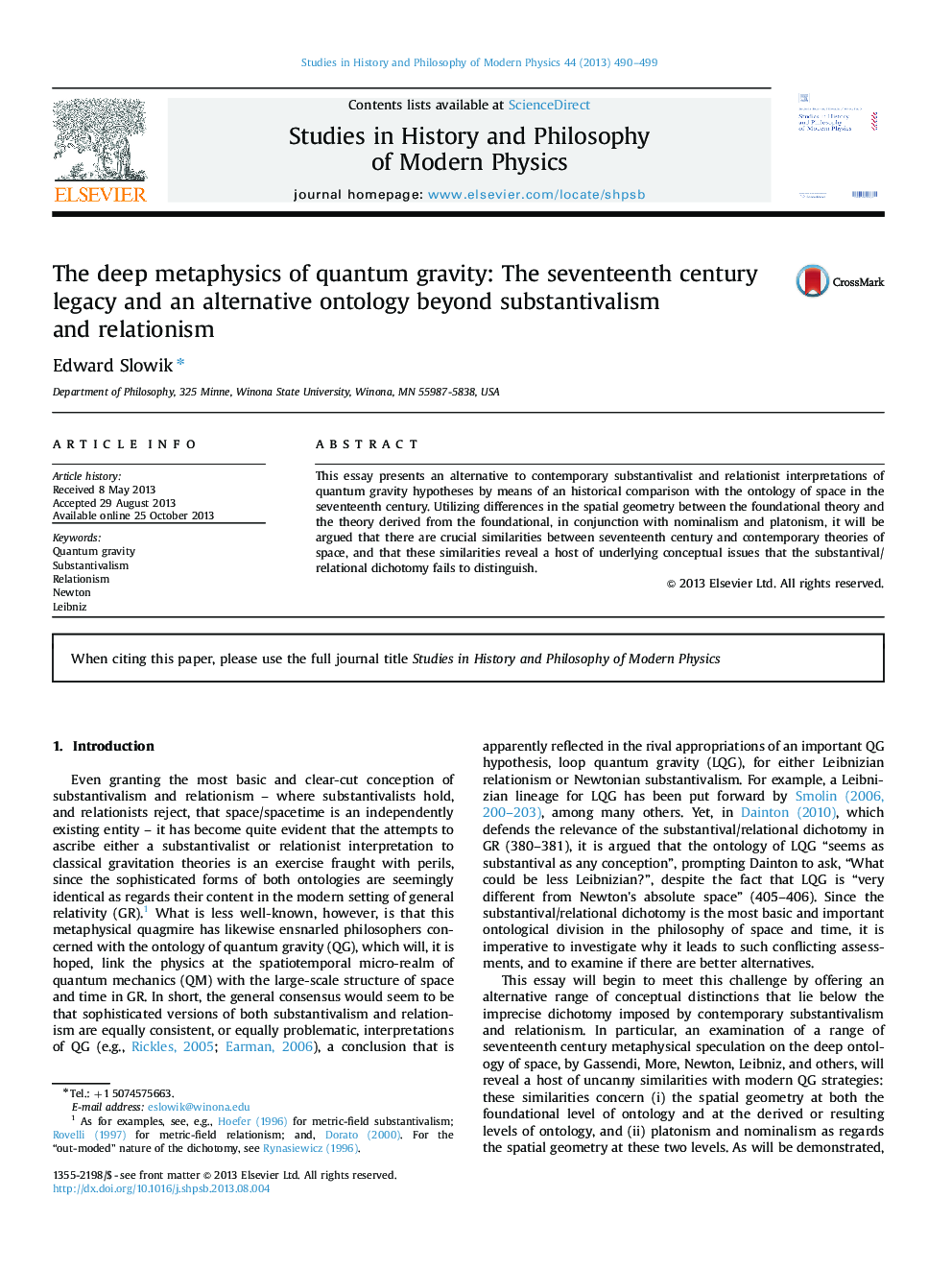 The deep metaphysics of quantum gravity: The seventeenth century legacy and an alternative ontology beyond substantivalism and relationism