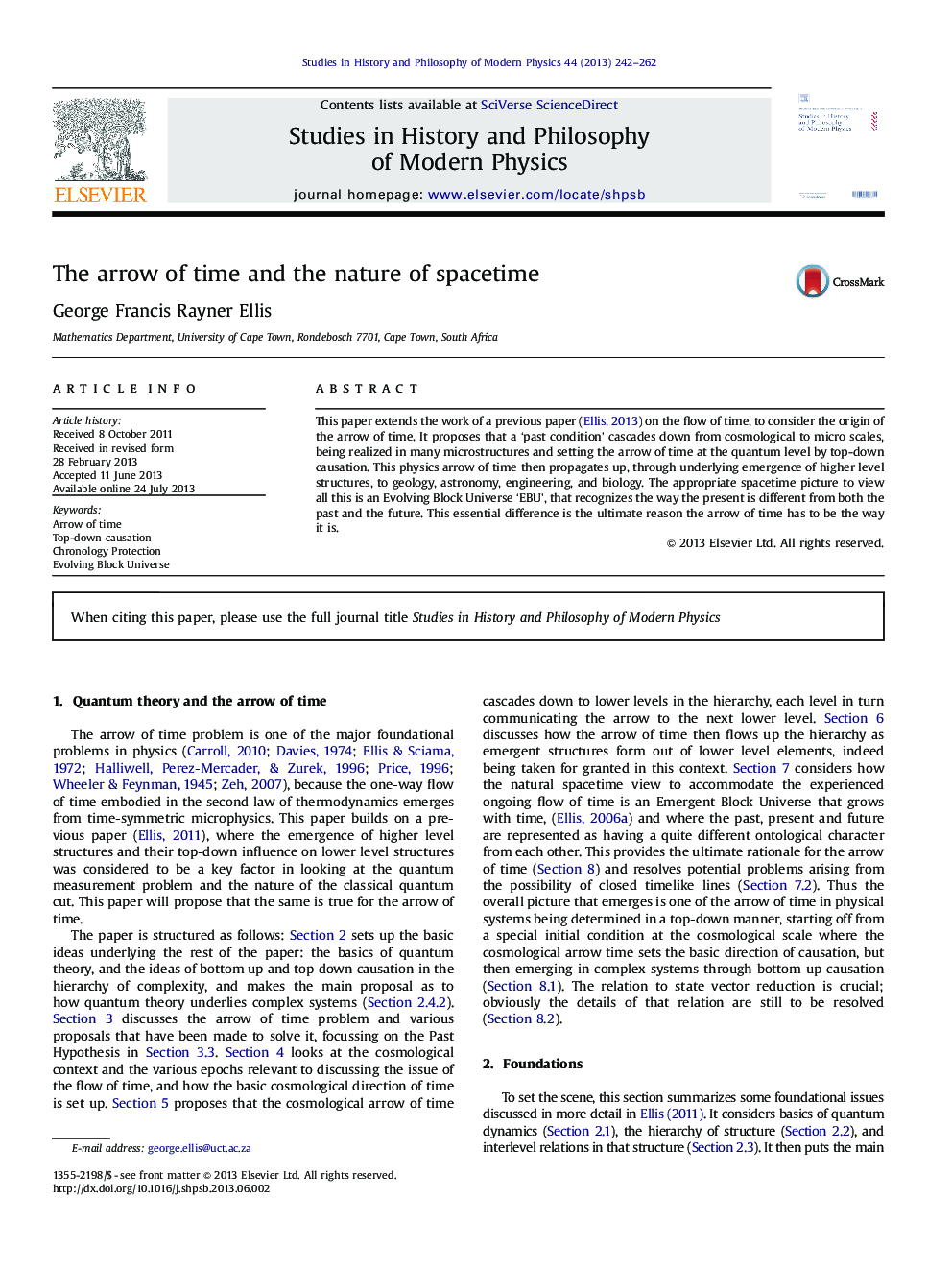 The arrow of time and the nature of spacetime