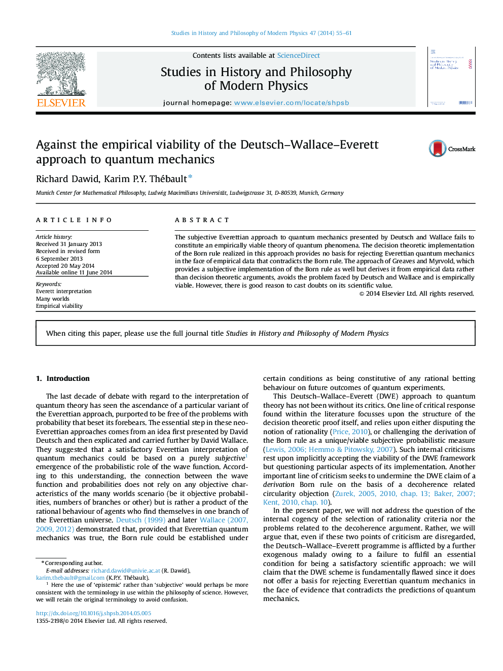 Against the empirical viability of the Deutsch–Wallace–Everett approach to quantum mechanics