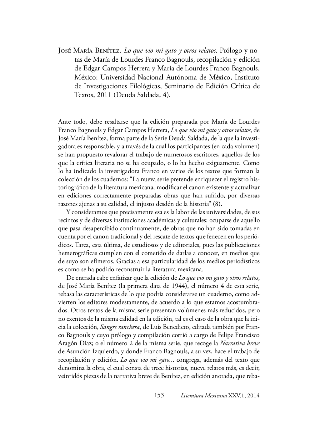 Reseña del libro