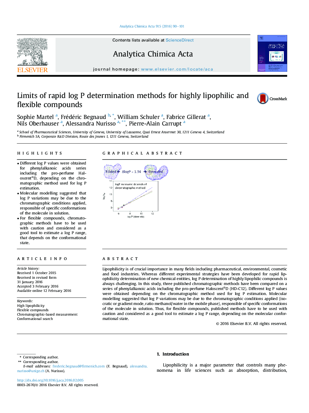 Limits of rapid log P determination methods for highly lipophilic and flexible compounds