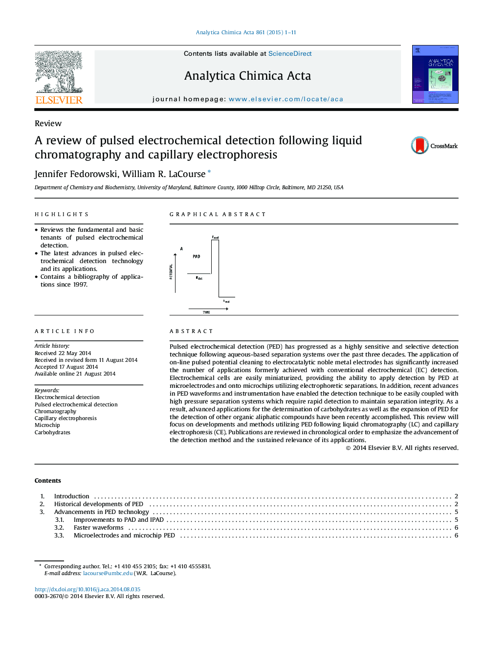 A review of pulsed electrochemical detection following liquid chromatography and capillary electrophoresis