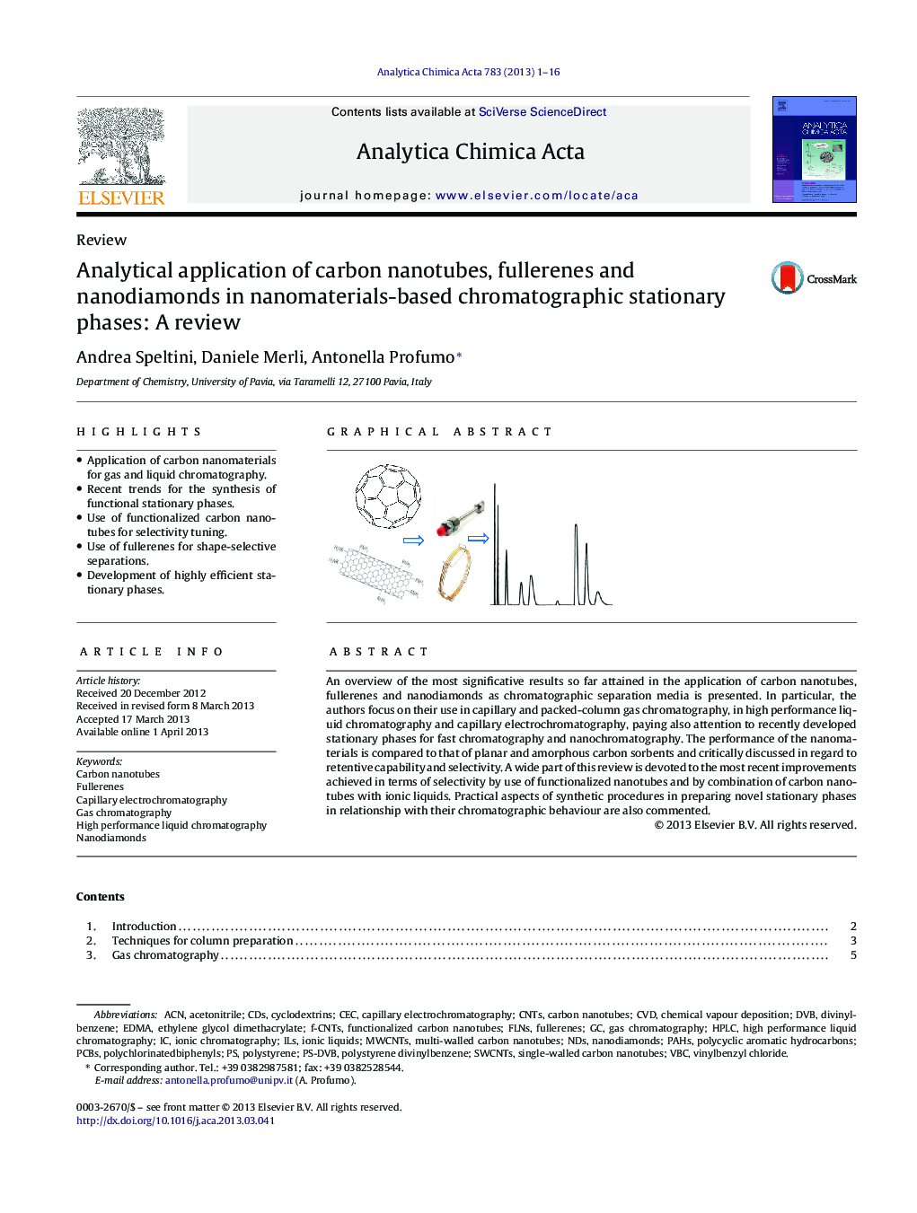 Analytical application of carbon nanotubes, fullerenes and nanodiamonds in nanomaterials-based chromatographic stationary phases: A review