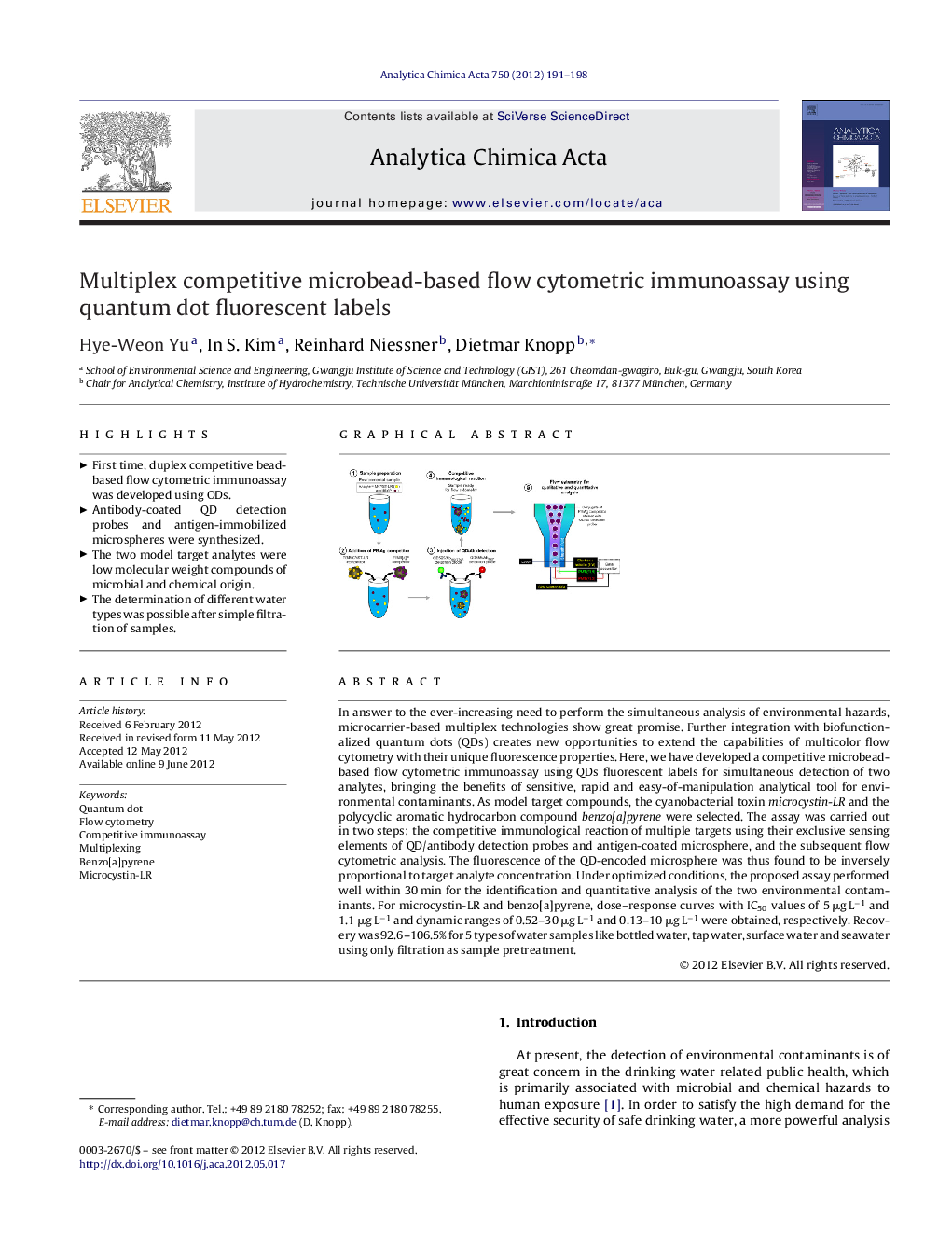 Multiplex competitive microbead-based flow cytometric immunoassay using quantum dot fluorescent labels