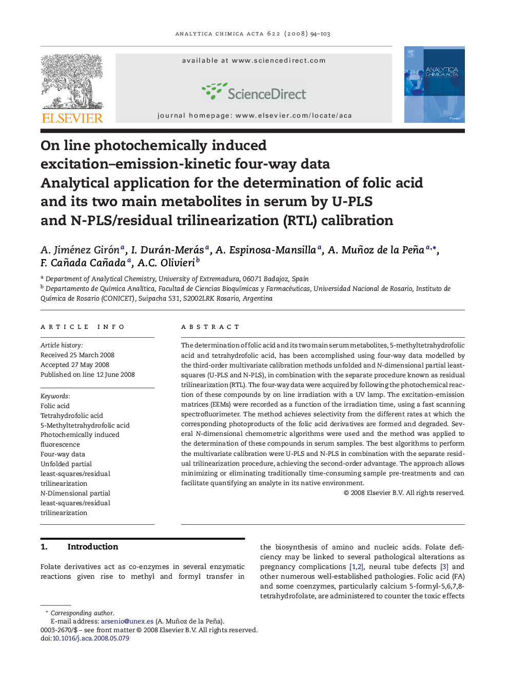 On line photochemically induced excitation-emission-kinetic four-way data