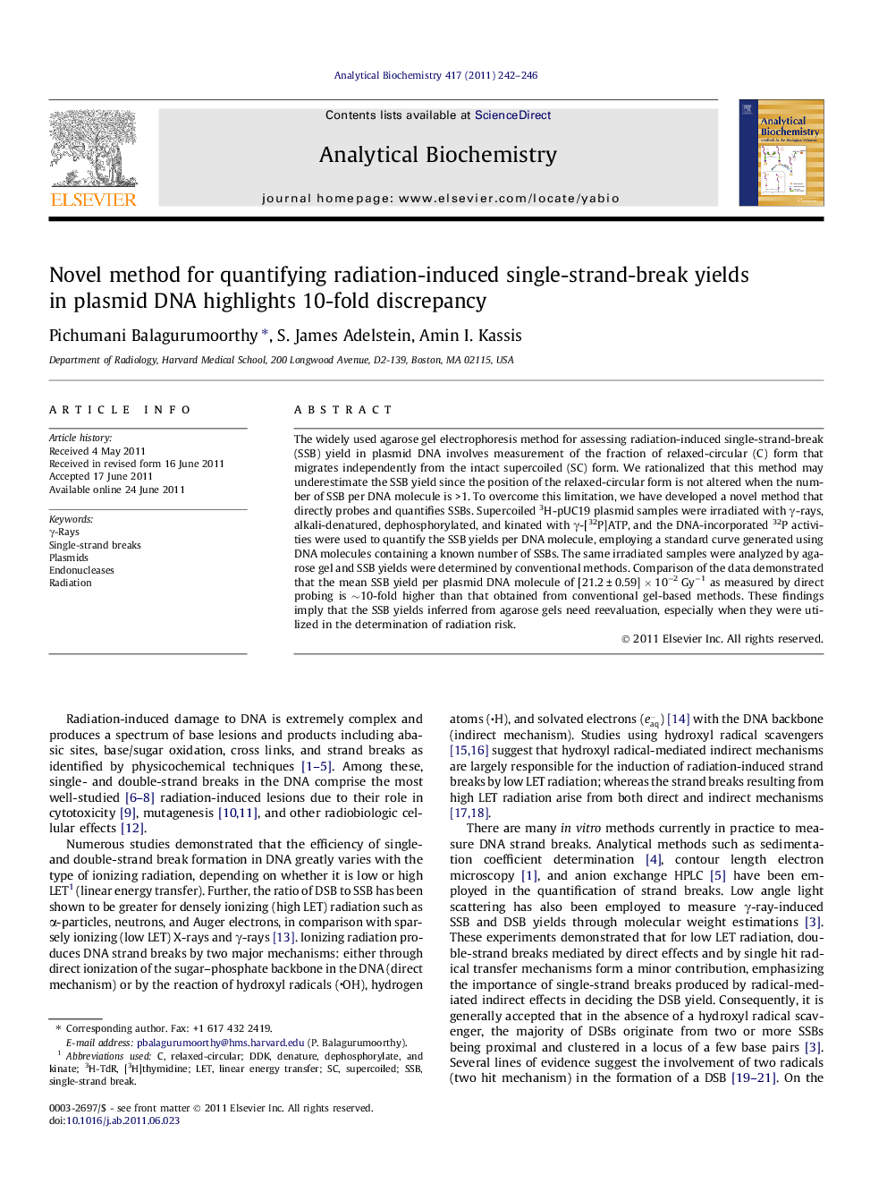 Novel method for quantifying radiation-induced single-strand-break yields in plasmid DNA highlights 10-fold discrepancy