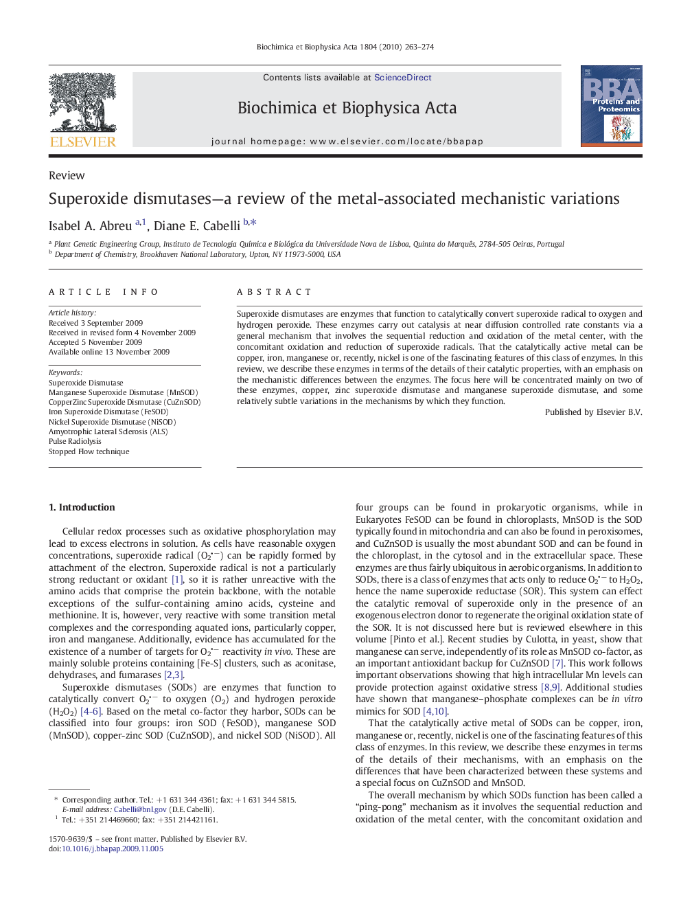 Superoxide dismutases—a review of the metal-associated mechanistic variations