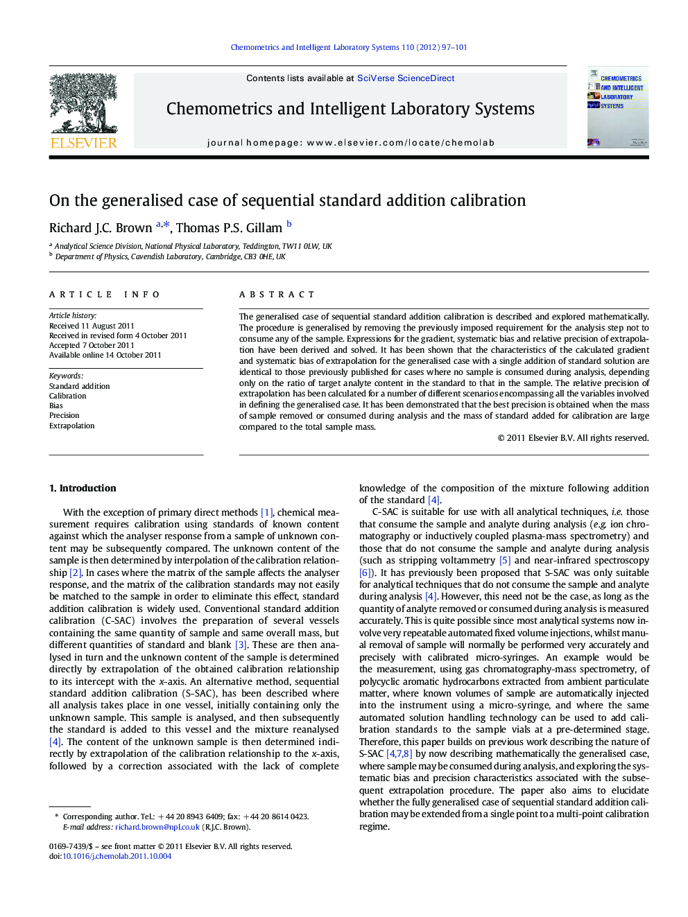 On the generalised case of sequential standard addition calibration