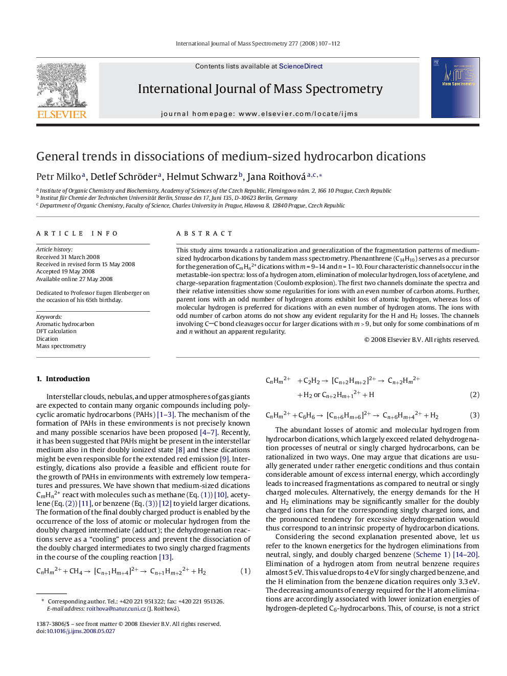 General trends in dissociations of medium-sized hydrocarbon dications