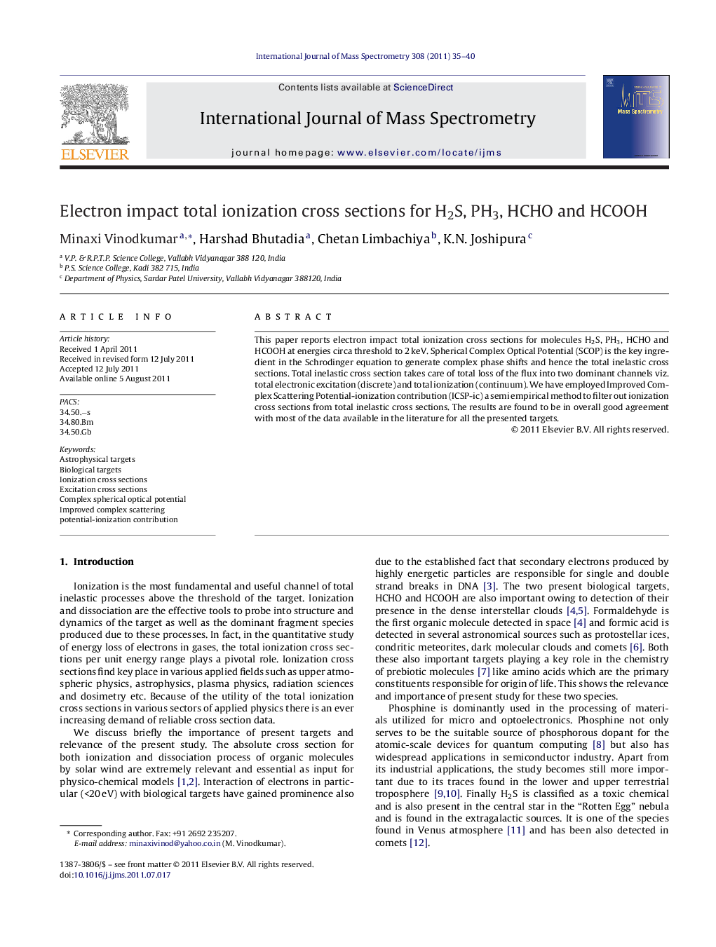 Electron impact total ionization cross sections for H2S, PH3, HCHO and HCOOH