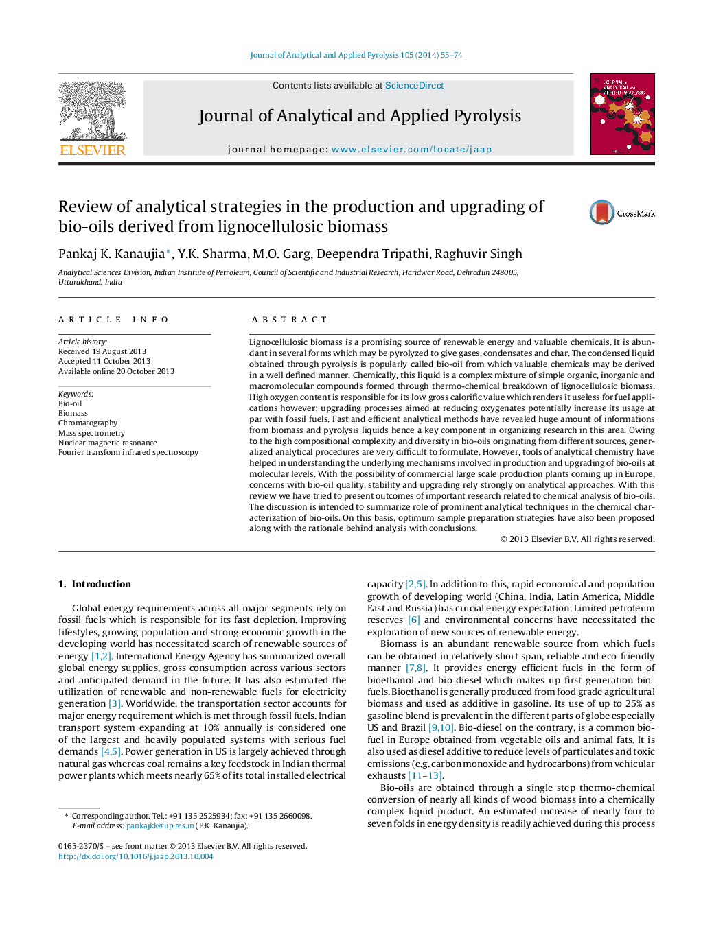 Review of analytical strategies in the production and upgrading of bio-oils derived from lignocellulosic biomass