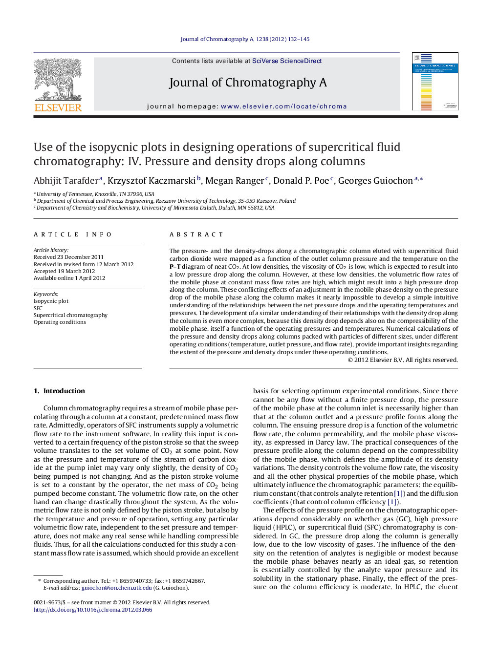 Use of the isopycnic plots in designing operations of supercritical fluid chromatography: IV. Pressure and density drops along columns