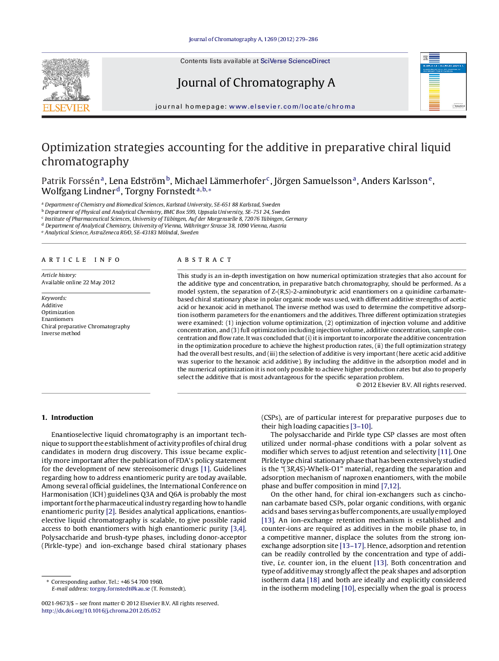 Optimization strategies accounting for the additive in preparative chiral liquid chromatography