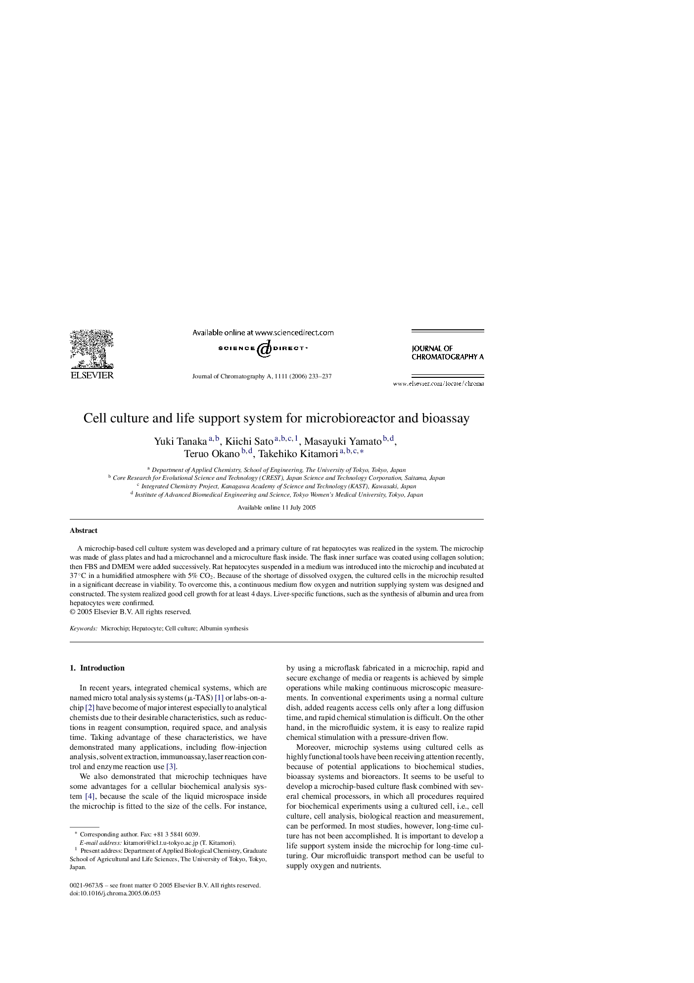 Cell culture and life support system for microbioreactor and bioassay