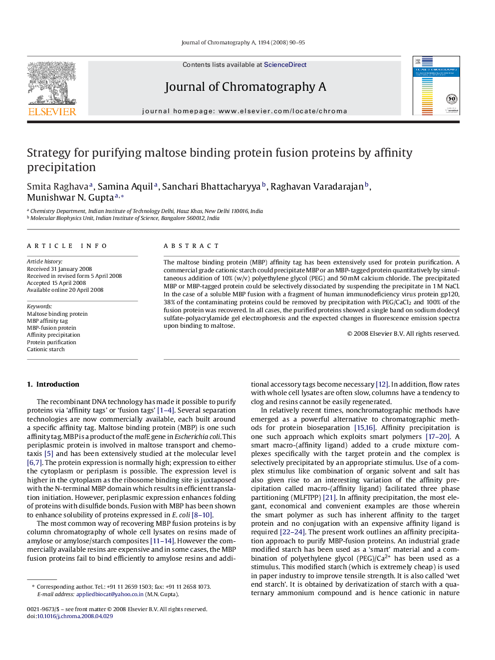 Strategy for purifying maltose binding protein fusion proteins by affinity precipitation