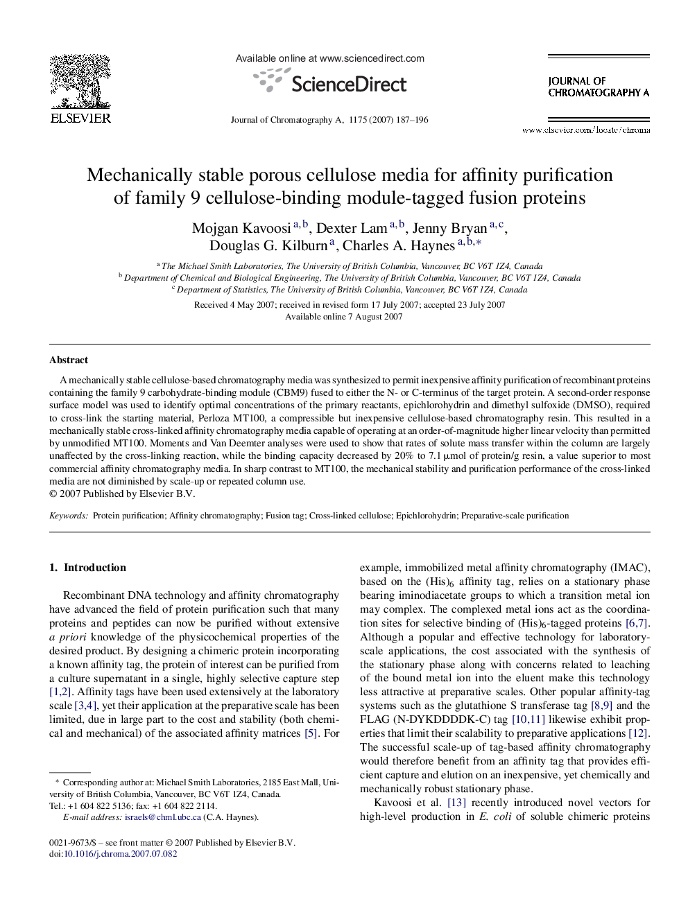 Mechanically stable porous cellulose media for affinity purification of family 9 cellulose-binding module-tagged fusion proteins