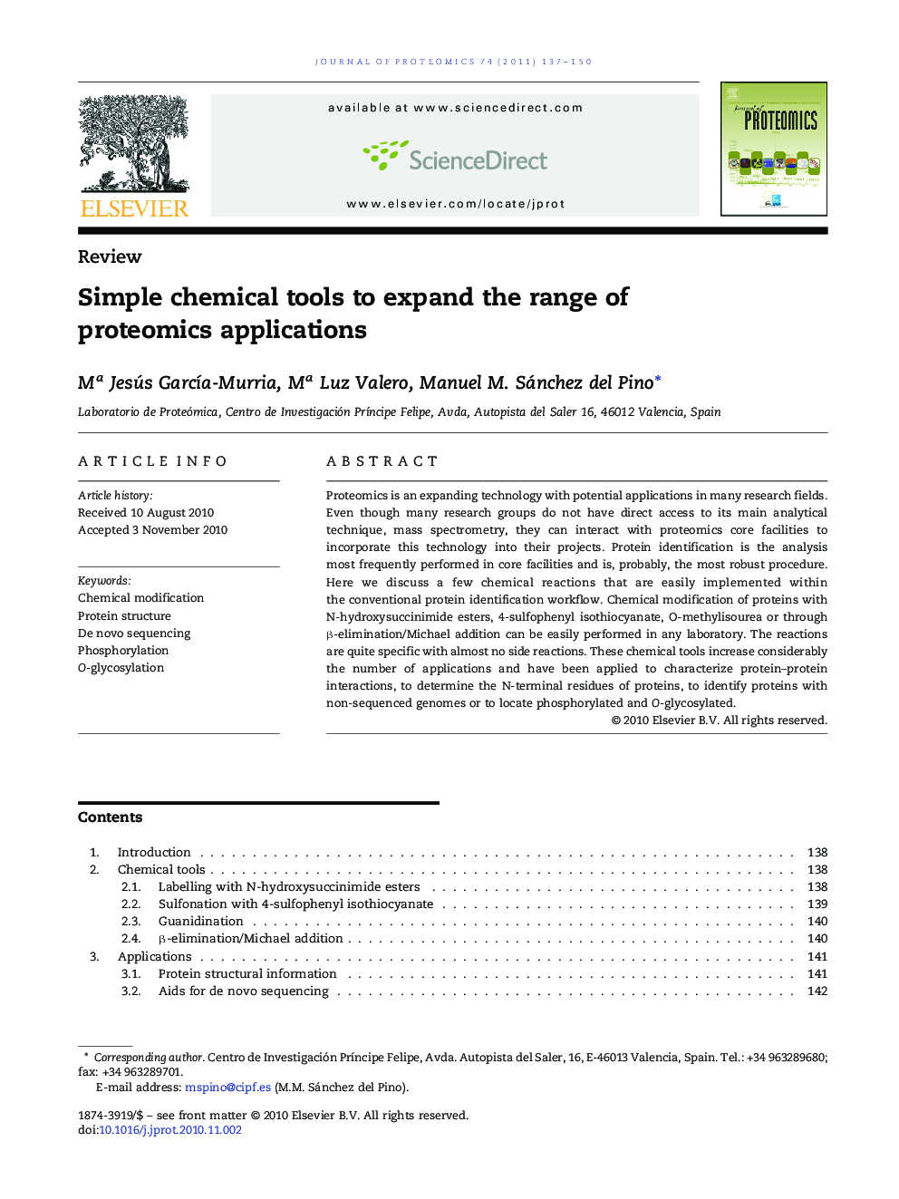 Simple chemical tools to expand the range of proteomics applications