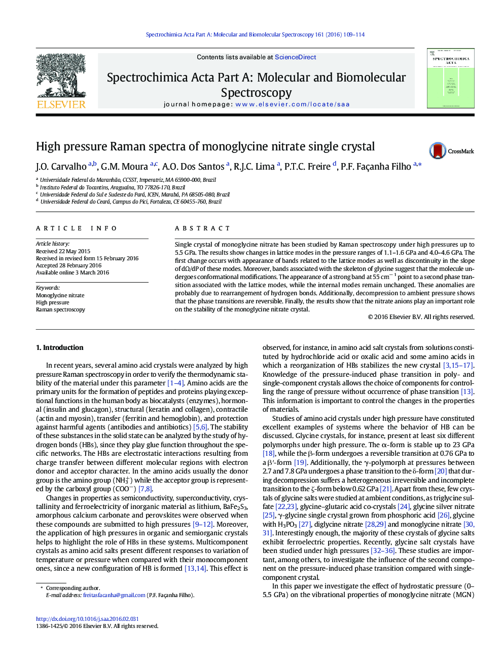 High pressure Raman spectra of monoglycine nitrate single crystal