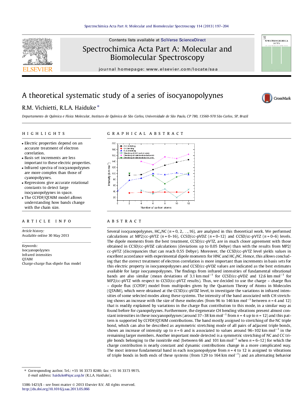 A theoretical systematic study of a series of isocyanopolyynes