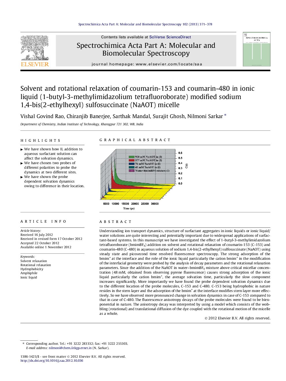 Solvent and rotational relaxation of coumarin-153 and coumarin-480 in ionic liquid (1-butyl-3-methylimidazolium tetrafluoroborate) modified sodium 1,4-bis(2-ethylhexyl) sulfosuccinate (NaAOT) micelle