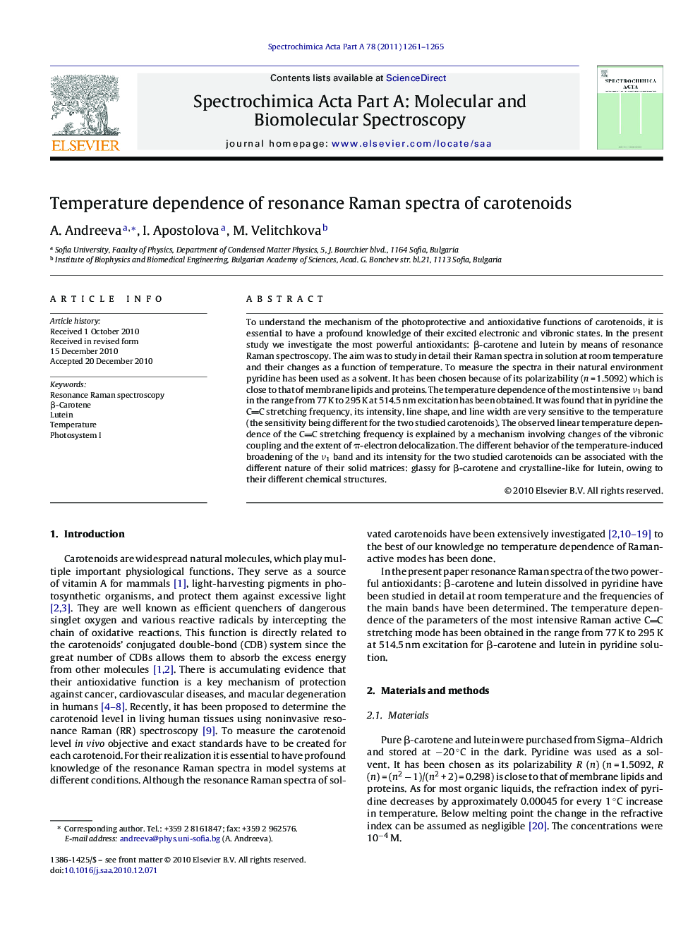 Temperature dependence of resonance Raman spectra of carotenoids