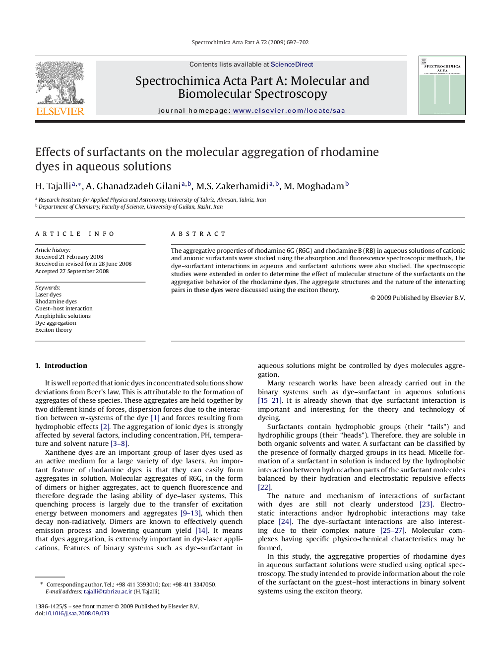 Effects of surfactants on the molecular aggregation of rhodamine dyes in aqueous solutions