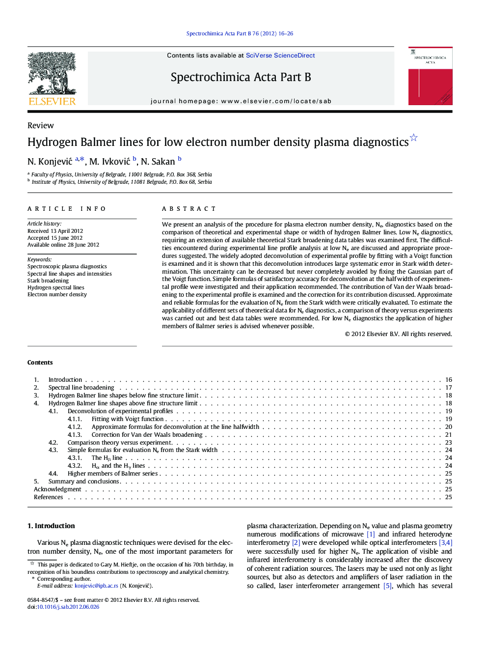 Hydrogen Balmer lines for low electron number density plasma diagnostics 